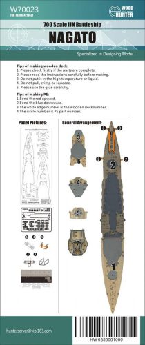 Flyhawk - WWII IJN Nagato Battleship Wood Deck