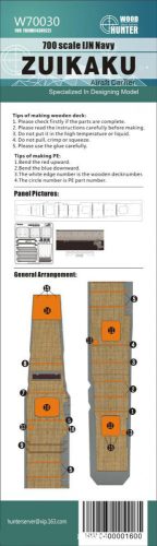 Flyhawk - WWII IJN Aircraft Carrier Zuikaku Wood Deck