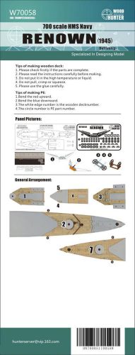 Flyhawk - WWII Battlecruiser HMS Renown Wood Deck