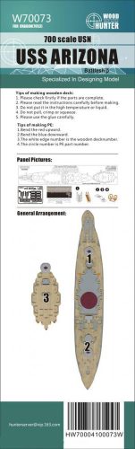 Flyhawk - WWII USN Battleship USS Arizona Wood Deck