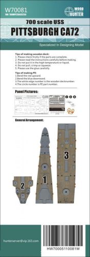 Flyhawk - WWII USS Pittsburgh CA72 Wood Deck