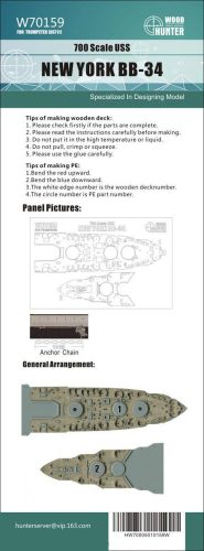 Flyhawk - USS New York BB-34 Wood Deck