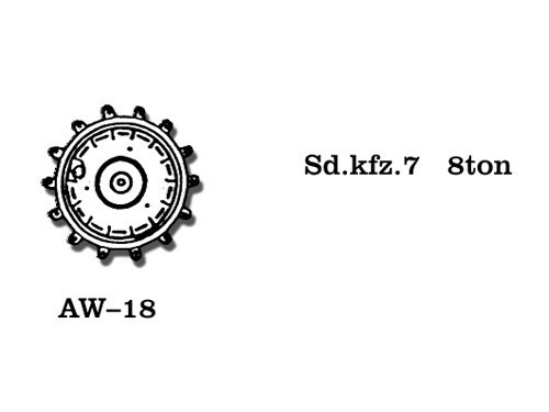 Friulmodel - Metal Wheels for 8 ton Sd.kfz. 7