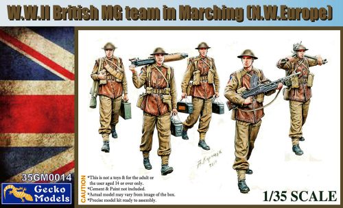 Gecko Models - WWII British MG Team in March