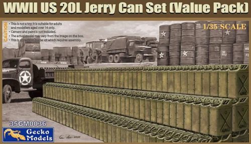 Gecko Models - WWII US 20L Jerry Can Set (Value pack)