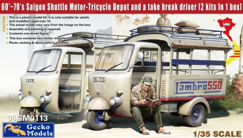 Gecko Models - 60‘~70’s Saigon Shuttle Motor-Tricycle Depot