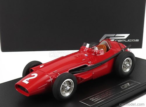 Gp-Replicas - Maserati F1 250F N 2 Winner French Gp Juan Manuel Fangio 1957 World Champion - Con Vetrina - With Showcase Red