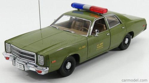 Greenlight - Plymouth Fury U.S. Army Military Police 1977 - A-Team Military Green