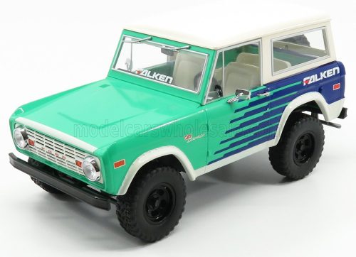 Greenlight - FORD USA BRONCO HARD-TOP FALKEN 1976 GREEN BLUE