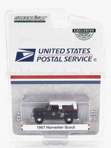 Greenlight - HARVESTER SCOUT USPS 1967 BLUE WHITE