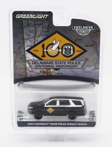 Greenlight - CHEVROLET TAHOE POLICE PERSUIT DELAWARE STATE POLICE 2023 BLACK WHITE