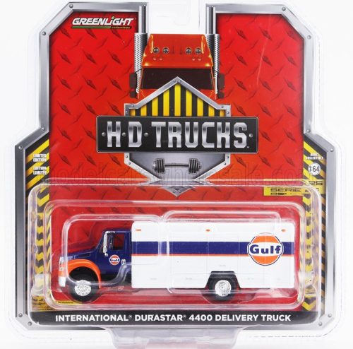 Greenlight - INTERNATIONAL DURASTAR 4400 TRUCK GULF 2019 WHITE BLUE ORANGE