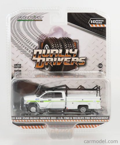 Greenlight - Dodge Ram 3500 Double Cabine Pick-Up Wildlife Fire Engine 2018 White