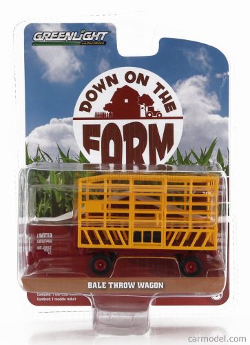 Greenlight - Trailer Bale Throw Wagon For Tractor Yellow