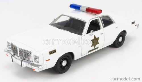 Greenlight - Dodge Coronet 1975 - Hazzard County Sheriff - Police Patrol Car White