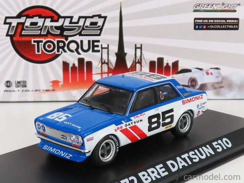 Greenlight - Datsun 510 Bre N 85 Racing 1972 B.Allison Blue White