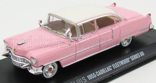 Greenlight - CADILLAC FLEETWOOD SERIES 60 1955 - PERSONAL CAR ELVIS PRESLEY PINK WHITE