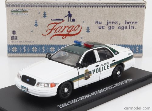 Greenlight - Ford Usa Crown Victoria Police Interceptor Atlanta Police 2009 - Baby Drive White