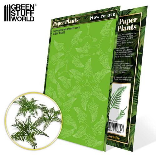 Green Stuff World - Paper Plants - Fern (laser cut)