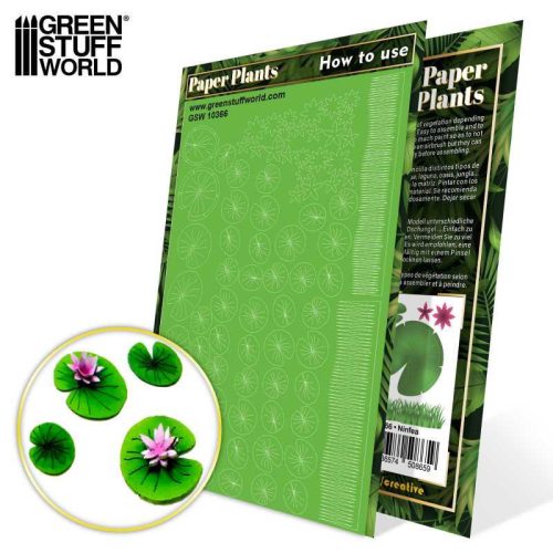 Green Stuff World - Paper Plants - Lilly Pads (laser cut)