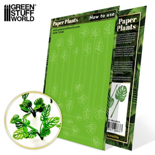 Green Stuff World - Paper Plants - Monstera (laser cut)