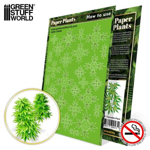 Green Stuff World - Paper Plants - Cannabis (laser cut)