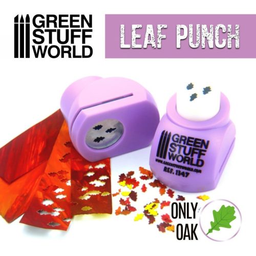 Green Stuff World - Miniature Leaf Punch LIGHT PURPLE - only oak