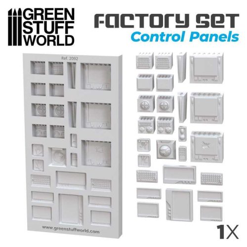 Green Stuff World - Control Panels Silicone Mould