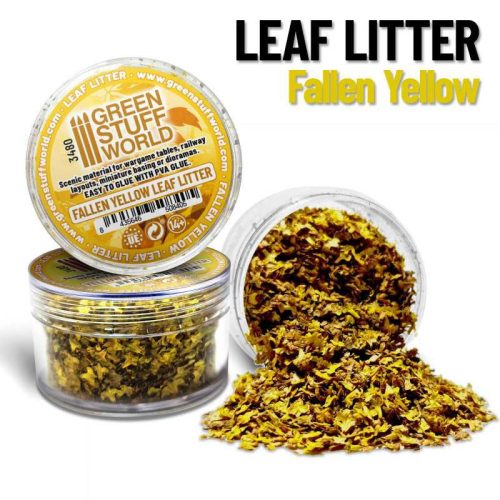 Green Stuff World - Leaf Litter - FALLEN YELLOW (10gr)