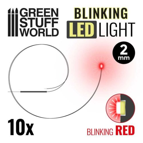 Green Stuff World - Micro Leds - Blinking Red - 2Mm (0805 Smd)