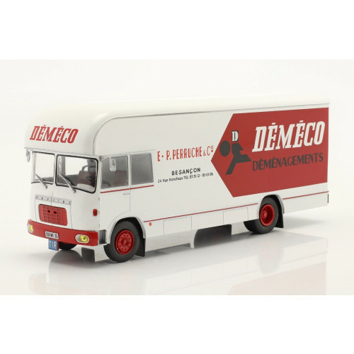 Hachette - 1:43 Berliet Gbk 75 Demenagement Demeco, 1969, White/Red