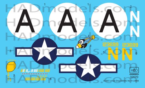 HAD models - B-24D Lemon Dropp decal