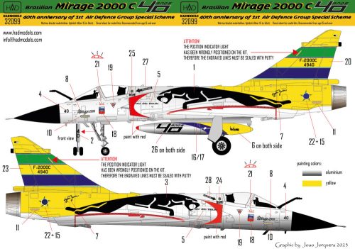 HAD models - Mirage 2000 C Ayrton Senna 25th Anniversayry painting