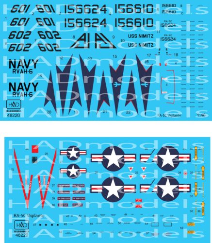 HAD models - RA-5C Vigilante USS NIMITZ