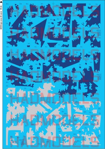 Had models - Ukrainian Su-27 P1M Flanker B Digit Camouflage decal sheet 1:48 REP