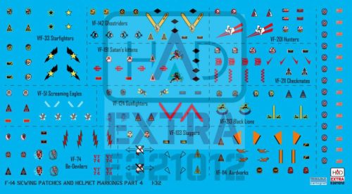 HAD models -  F-14 sisak  és ruhajelzásek PART 4 matrica1:32