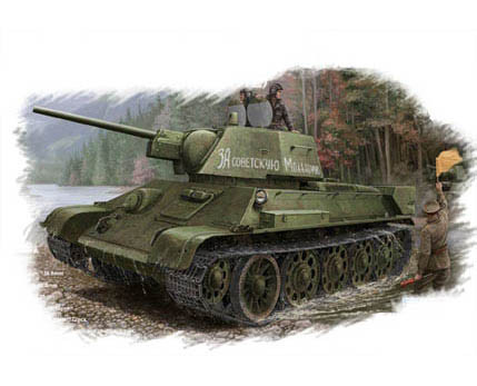 Hobbyboss - Russian T-34/85 (1944 Flattened Turret) Tank