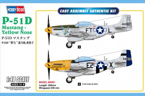 Hobbyboss - P-51D Mustang-Yellow Nose