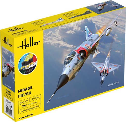 Heller - STARTER KIT Mirage IIIE-O-R-RD-EE-EA