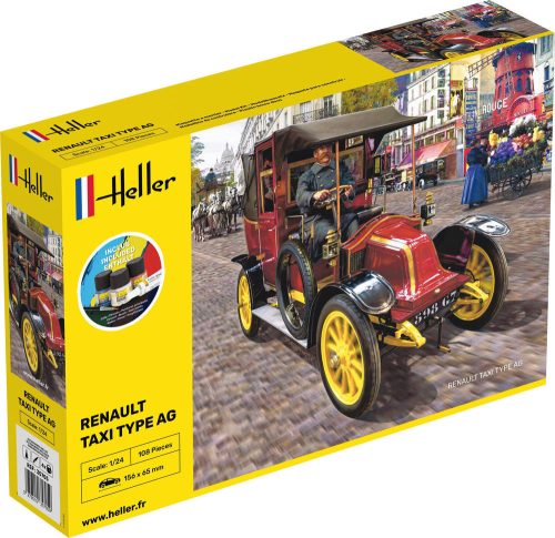 Heller - STARTER KIT Renault Taxi Type AG