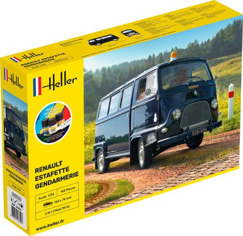 Heller - STARTER KIT RENAULT Estafette Gendarmerie New Mould