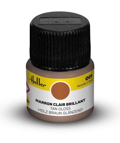 Heller - Peinture Acrylic 009 marron clair brillant