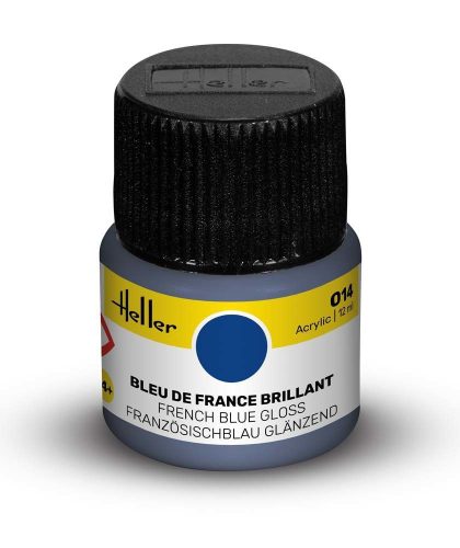 Heller - Peinture Acrylic 014 bleu de france brillant