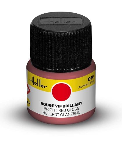 Heller - Peinture Acrylic 019 rouge vif brillant