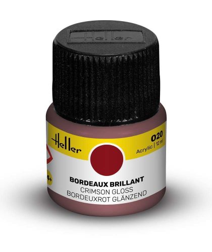 Heller - Peinture Acrylic 020 bordeaux brillant