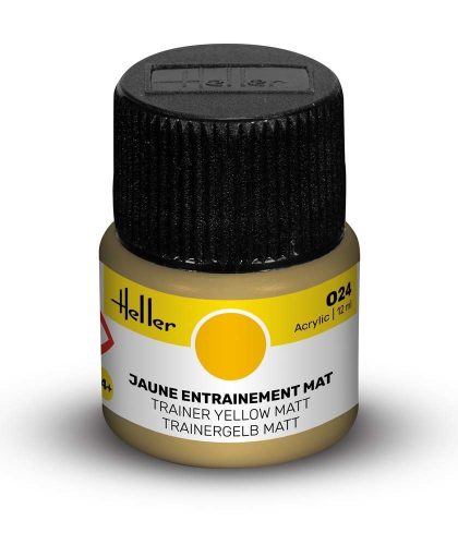 Heller - Peinture Acrylic 024 jaune entrainement mat