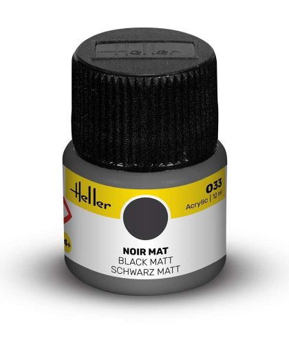 Heller - Peinture Acrylic 033 noir mat