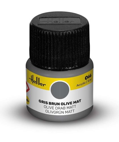 Heller - Peinture Acrylic 066 gris brun olive mat