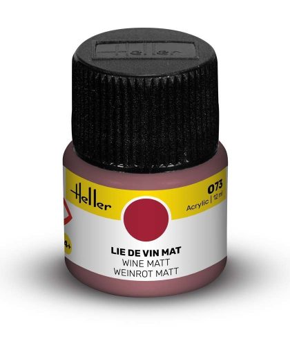 Heller - Peinture Acrylic 073 lie de vin mat