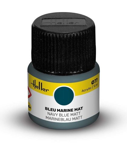 Heller - Peinture Acrylic 077 bleu marine mat